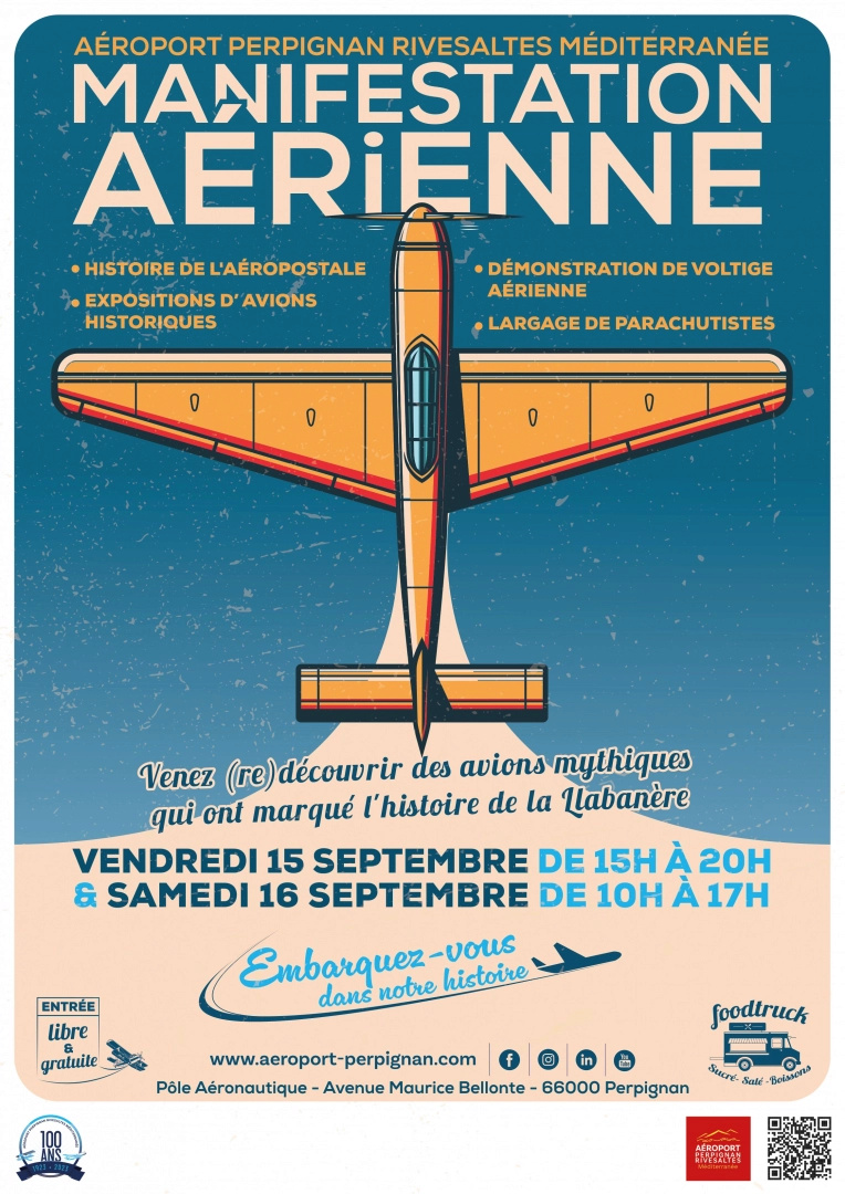 Meeting Aerien Centenaire Aéroport de Perpignan occitanie 2023