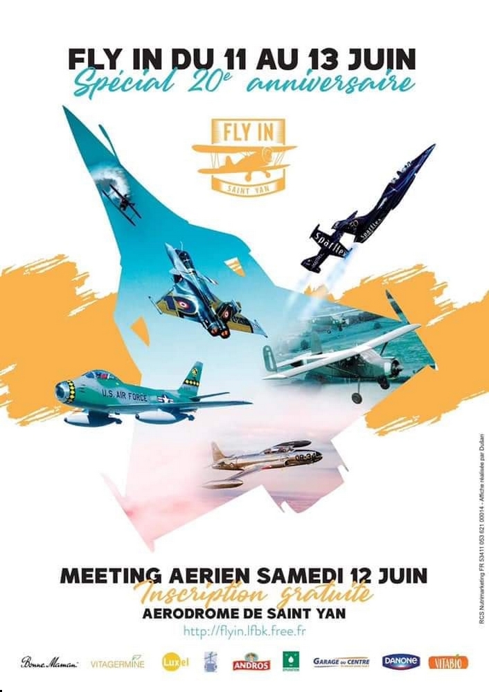 meeting aerien Fly in LFBK Saint-Yan 2021 