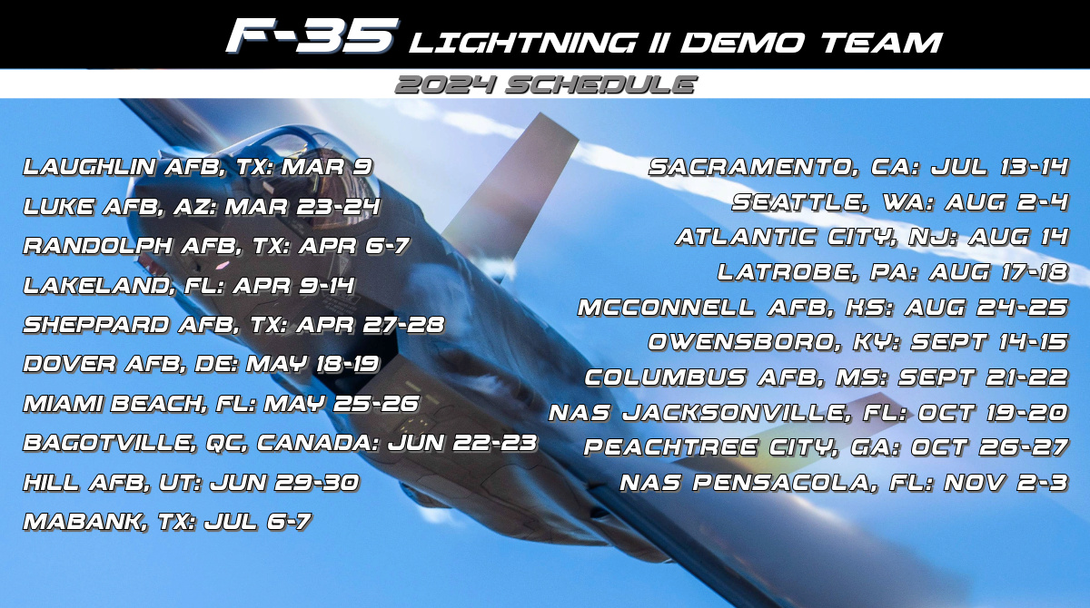 F-35A Demo Team 2024