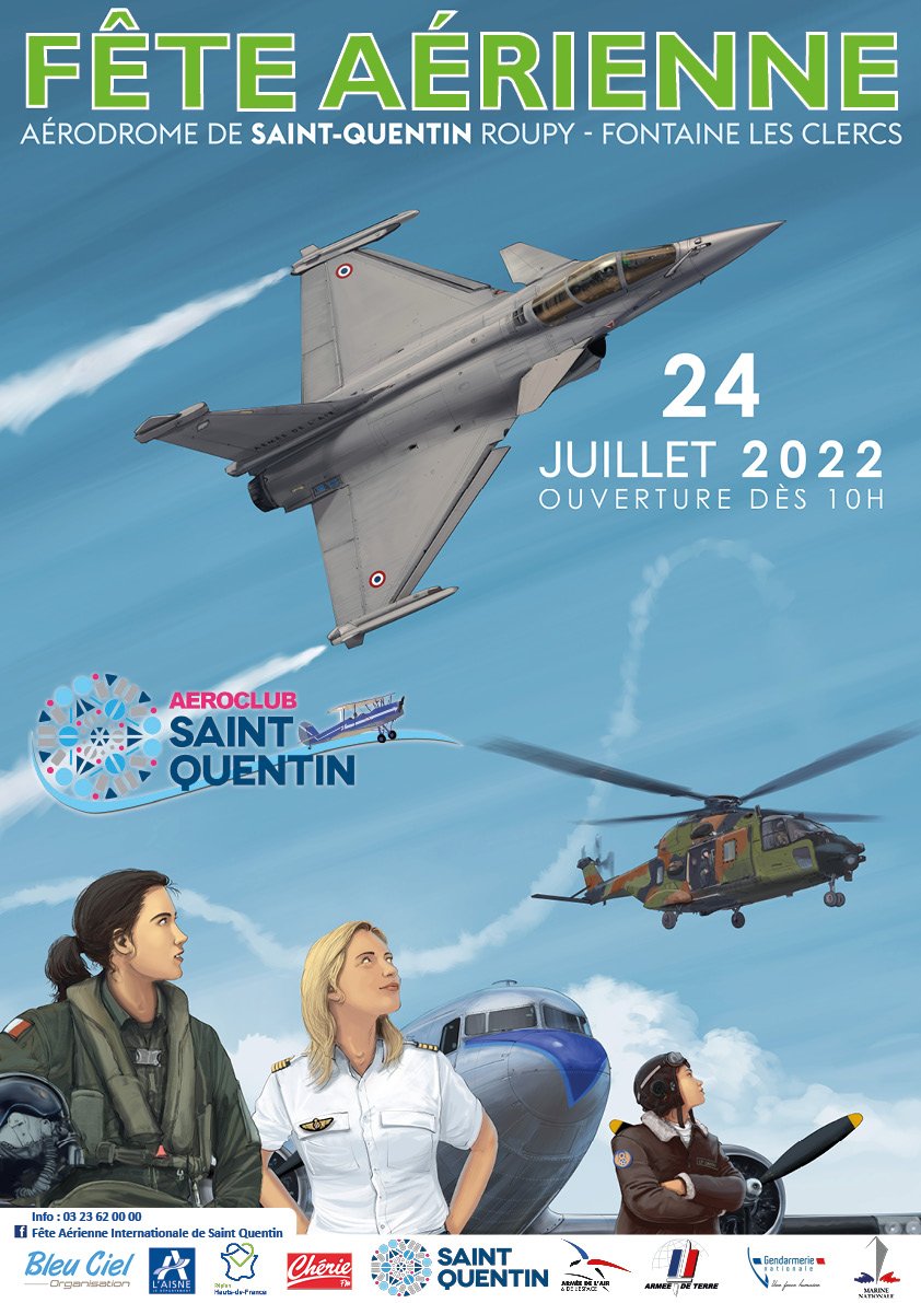 Fête Aérienne Internationale de Saint Quentin haut de france meeting aerien 2022