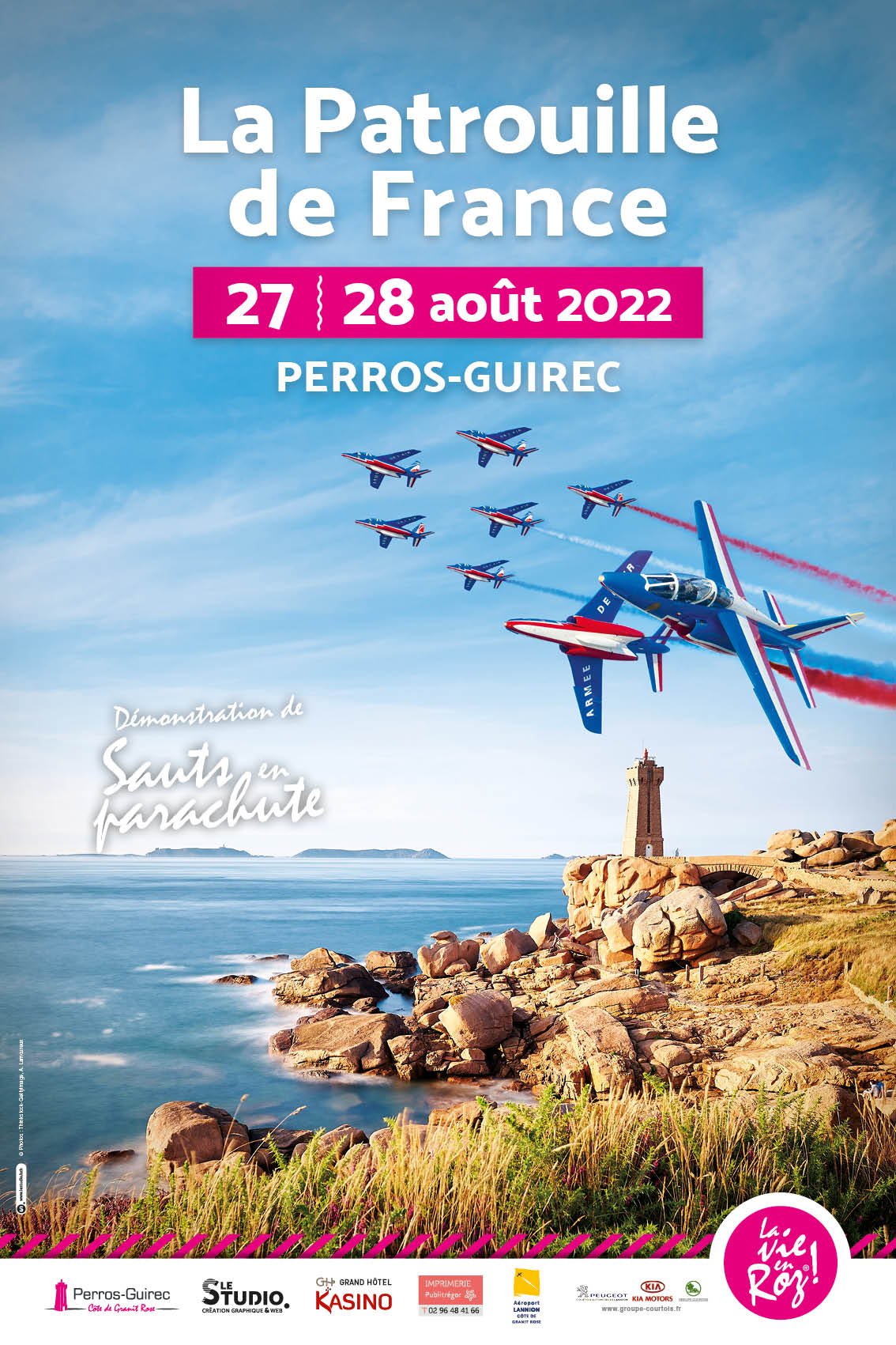 Show Aerien Perros-Guirec bretagne Patrouille de france 2022