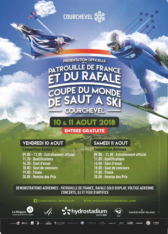 Show Aerien de Courchevel 2018 , Rafale Solo Display courchevel 2018 , Patrouille de France Courchevel 2018 , EVAA meeting aerien 2018 