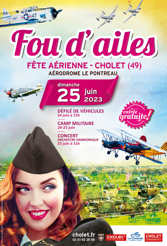 Meeting aérien Fou d'Aile à Cholet Aero-club du Pontreau Pays de la Loire 2023